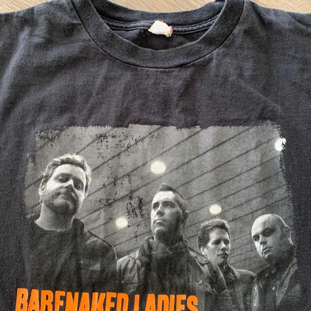 Barenaked Ladies Delta Pro Weight Black Graphic T-Shirts